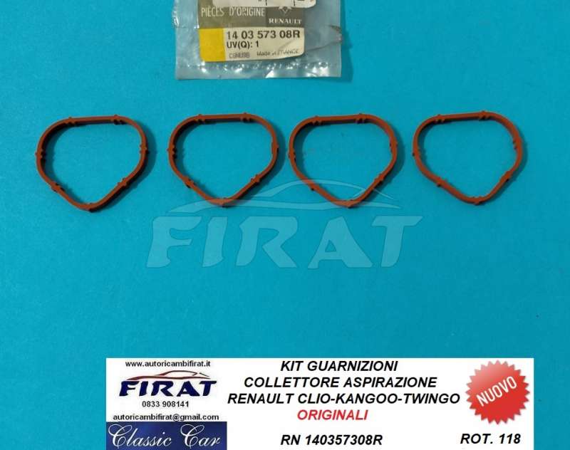 GUARNIZIONI COLLETTORE ASPIRAZIONE RENAULT CLIO-TWINGO 140357308